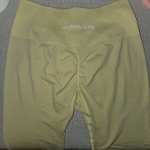 Alphalete Yellow High-Waisted Leggings